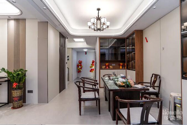 137㎡世紀(jì)東方城別墅戶(hù)型，盡顯新中式的雅致與現(xiàn)代格局的氣派